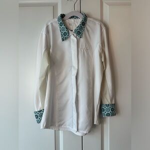 Equine Couture Girls Kelsey Long Sleeve Show Shirt (Size 12)